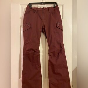 Burton snowboarding pants. Size Medium color purple
